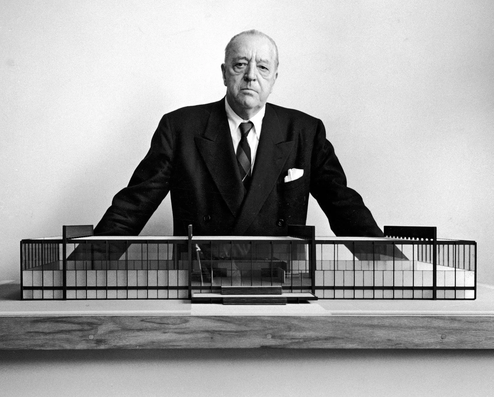 Portrait of architect Mies van der Rohe